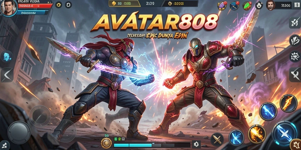 Tampilan aksi seru dari gameplay AVATAR808 yang menegangkan.