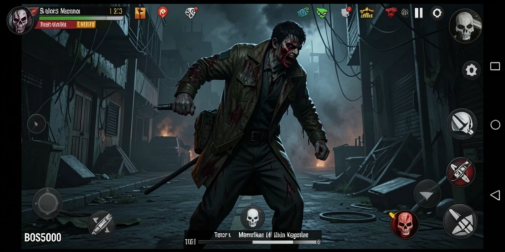 Gameplay mencekam di dalam kegelapan yang menakutkan.