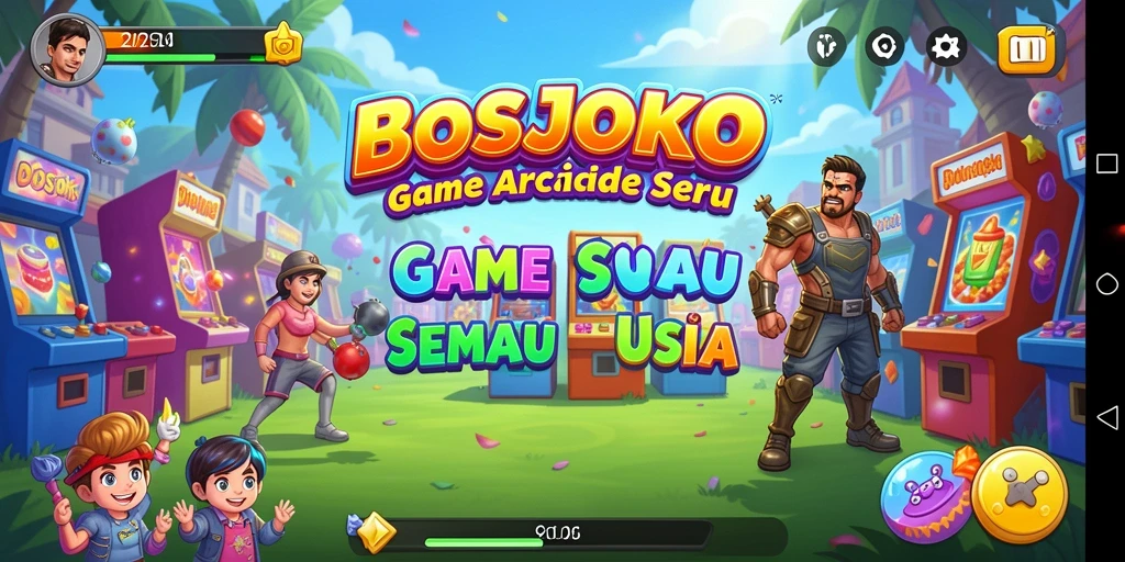 Tampilan gameplay BOSJOKO yang seru dan menantang.
