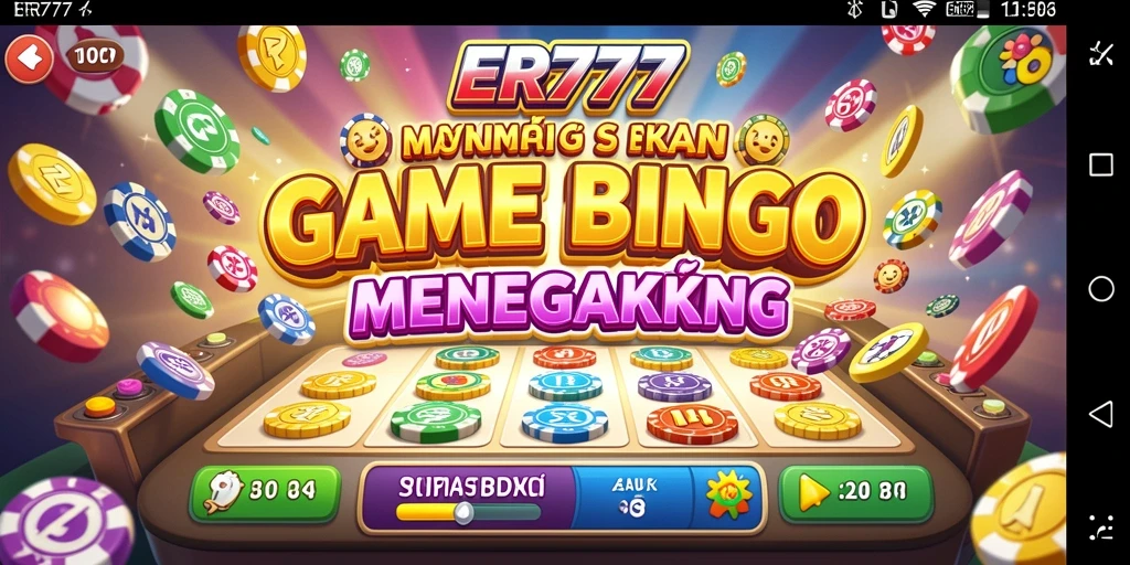 Screenshot gameplay Bingo yang menegangkan di ER777.