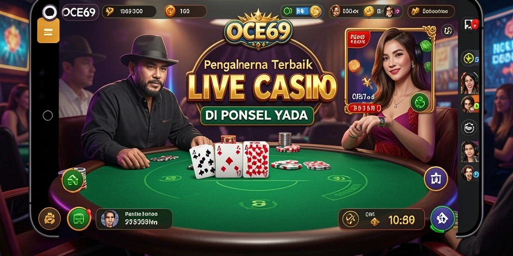 Gameplay seru Live Casino yang nyata dan interaktif di OCE69.