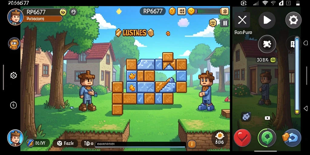 Gameplay seru RP6677 dalam menantang puzzle menarik.