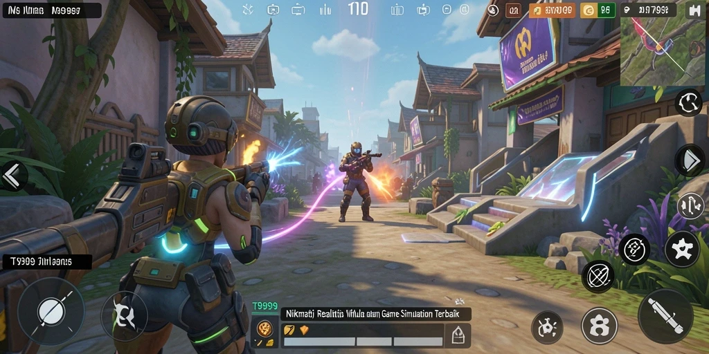 Tampilan utama gameplay T9999 yang mendebarkan dan interaktif.