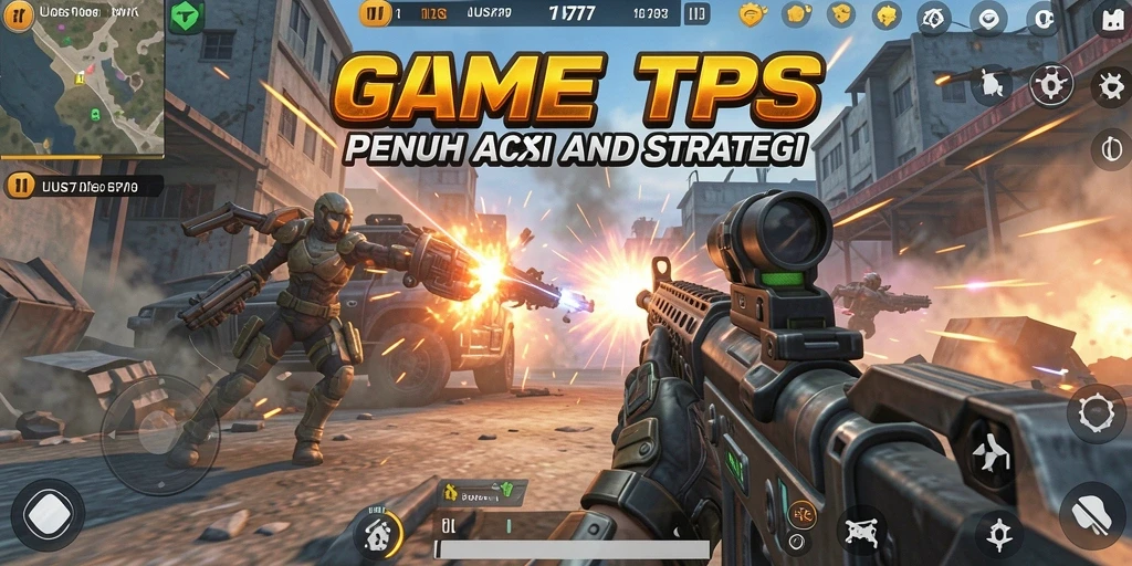 Gambar menampilkan aksi seru dalam game TPS UUS777.